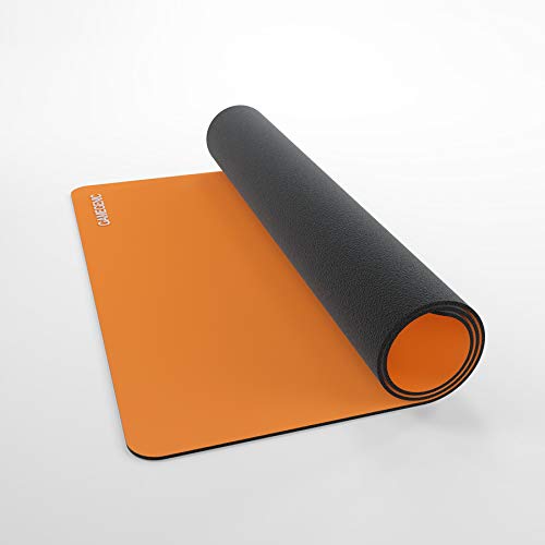 Gamegenic Prime 2mm Playmat - Orange | Anti-Slip Rubber Surface | 61 x 35 cm