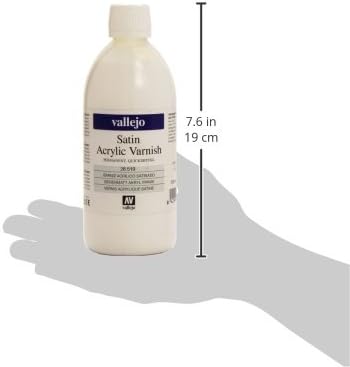 Vallejo Model Color 500 ml Satin Liquid Varnish, 28519