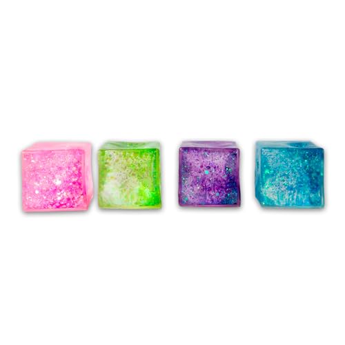 Scrunchems Glitter Sugar Cube - Sensory Fidget Toy for Stress Relief, Ages 3+ 10