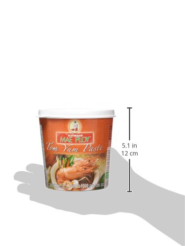 Mae Ploy Tom Yam Paste 1 kg - Authentic Thai Red Curry Paste for Spicy Soups and Stir-Fries