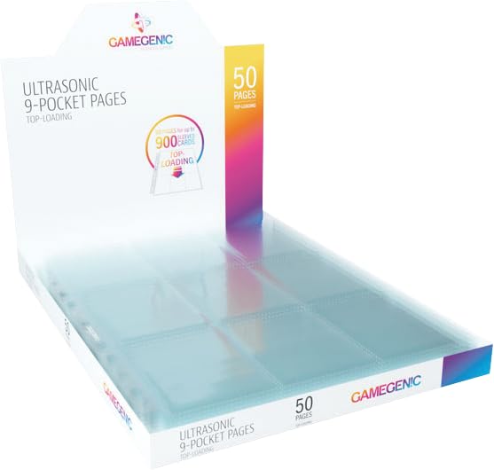Gamegenic Ultrasonic 9-Pocket Pages Toploading Pack (10) - Fits Standard & Japanese Cards 2