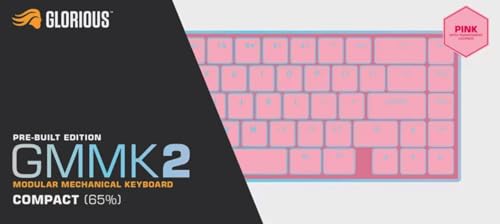 Glorious Gaming GMMK 2 Compact (65%) - UK QWERTY Mechanical Gaming Keyboard with Hot-Swap Switches & RGB 24