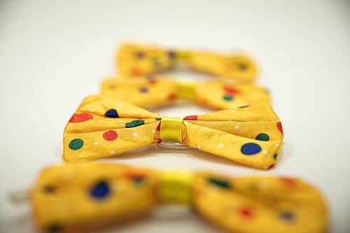 SHATCHI Clown Bow Tie Small Spotted Polka Dots Fancy Dress Party Accessory 10