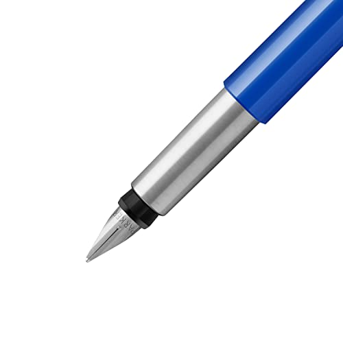 Parker Vector - Blue Fountain Pen with Chrome Trim (Medium Nib)