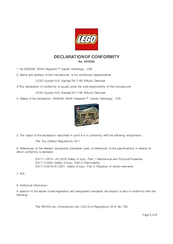 LEGO Harry Potter Hogwarts Castle: Herbology Class Set with Neville Longbottom - Building Toy for Ages 8+ 9