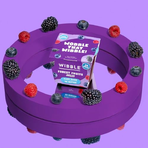 Wibble Jelly Pots, Forest Fruits, 12 Pack, Plant Based, 25 Calories, Low Sugar 5