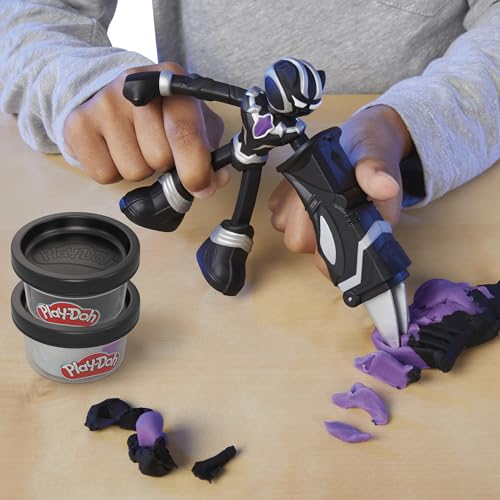 Play-Doh Marvel Black Panther Cutting Claws Action Figure Playset | Ages 4+ 4