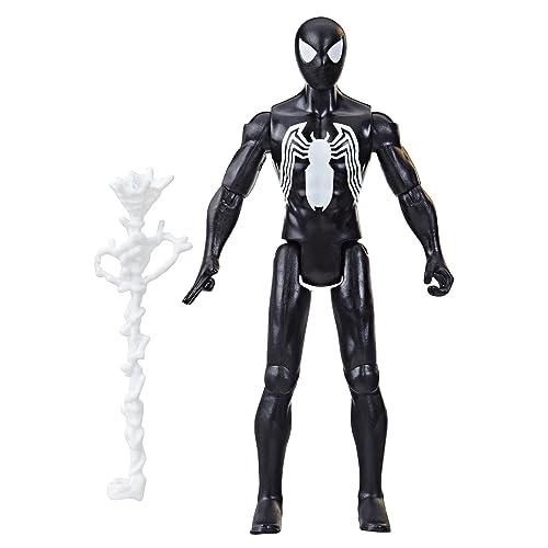 Marvel Symbiote Suit Spider-Man 4" Action Figure - Poseable 9-Point Articulation, Ages 4+ 5