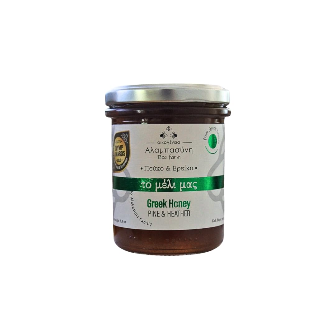Alabasinis Family Greek Pine & Heather Honey Raw Unfiltered | 250g | Traditional Harvesting 1