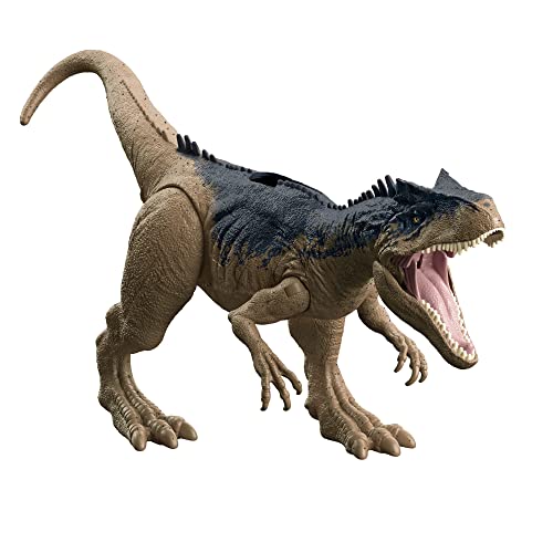 Jurassic World Roar Attack Allosaurus Dinosaurier Actionfigur Spielzeug für 4-Jährige &amp;