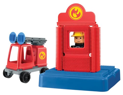 Stickle Bricks Fire Engine Construction Set - Building Toy for Toddlers 18M+