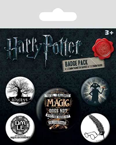 Harry Potter Symbols Badge - Multi-Colour (10 x 12.5 cm)