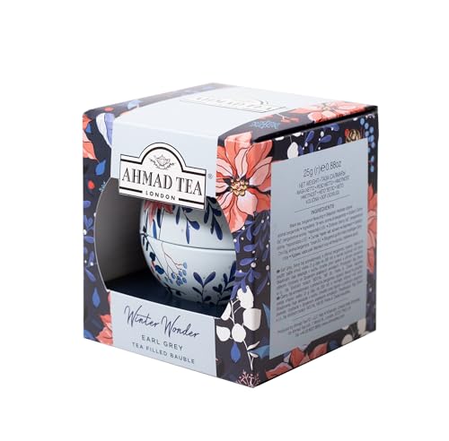 Ahmad Tea Winter Wonderland - Earl Grey Loose Leaf Tea 25g in Reusable Christmas Bauble 3
