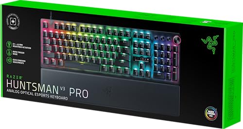 Razer Huntsman V3 Pro - Analog Optical Gaming Keyboard - Rapid Trigger & Snap Tap - UK Layout | Black 29