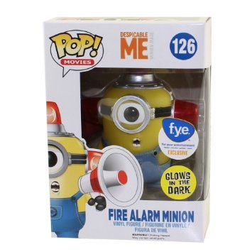 Despicable Me Fire Alarm Minion Glows In The Dark Exclusive Funko 04961 Pop! Vinyl #126
