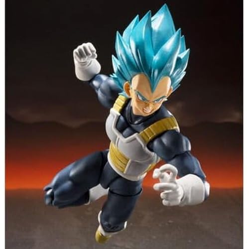 BANDAI S.H. Figuarts Dragon Ball Super - Vegeta Super Saiyan God Super Saiyan Articulated Figure (フィギュアーツ)