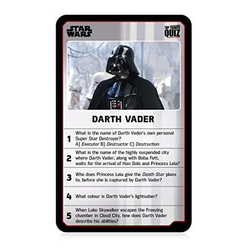 Star Wars Top Trumps Quizspiel, englische Ausgabe. Kämpfe darum, wer der Beste ist