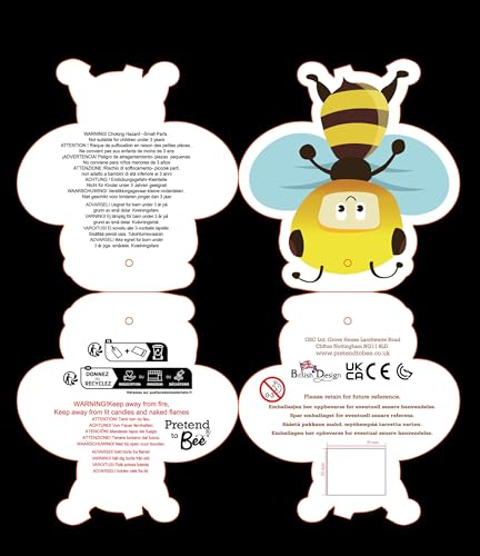 Pretend to Bee Lion Costume - Kids Unisex Zip-Up Fancy Dress for Ages 3-7 15