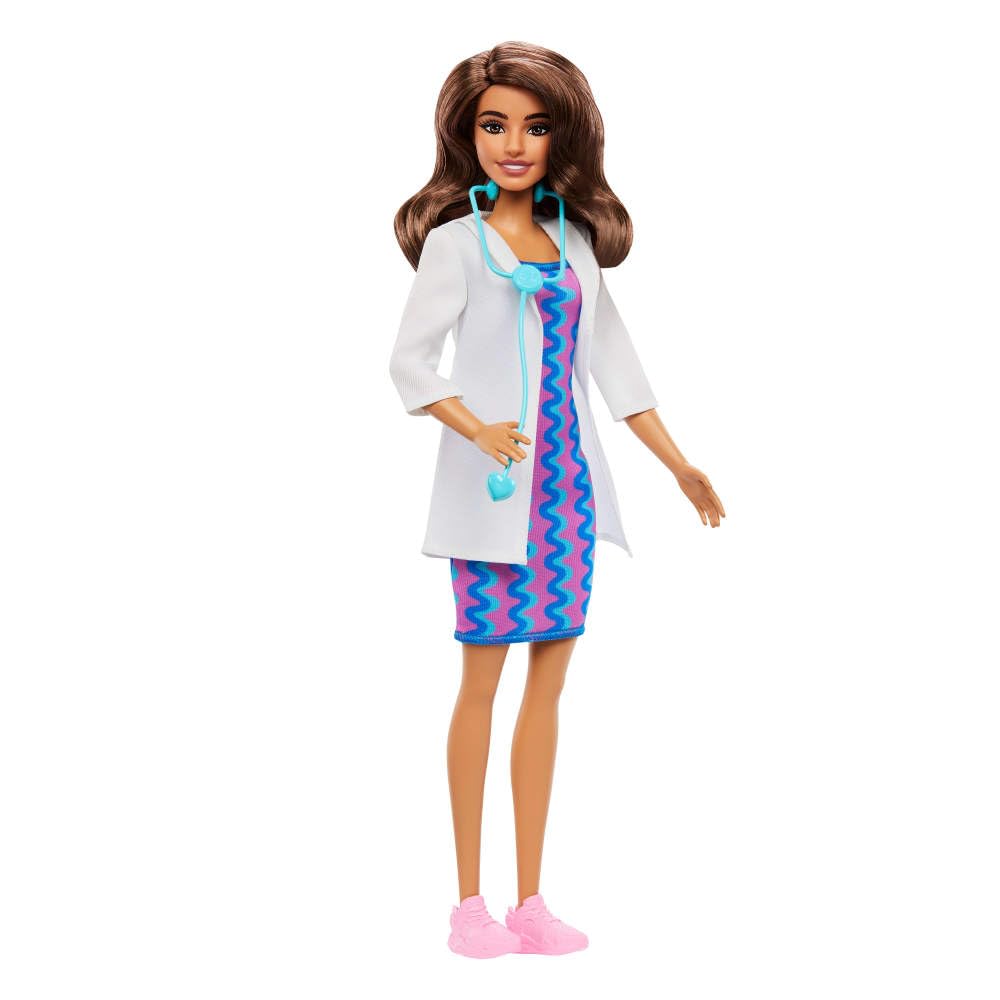 Barbie Careers Doctor Doll - Role Play Toy with Removable Coat & Stethoscope for Kids 3+ 10