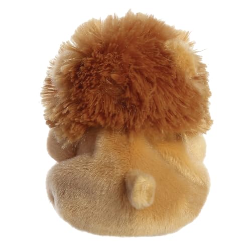 Palm Pals Leno Lion Soft Toy - 13cm Bean-Filled Plush, Golden Brown 5