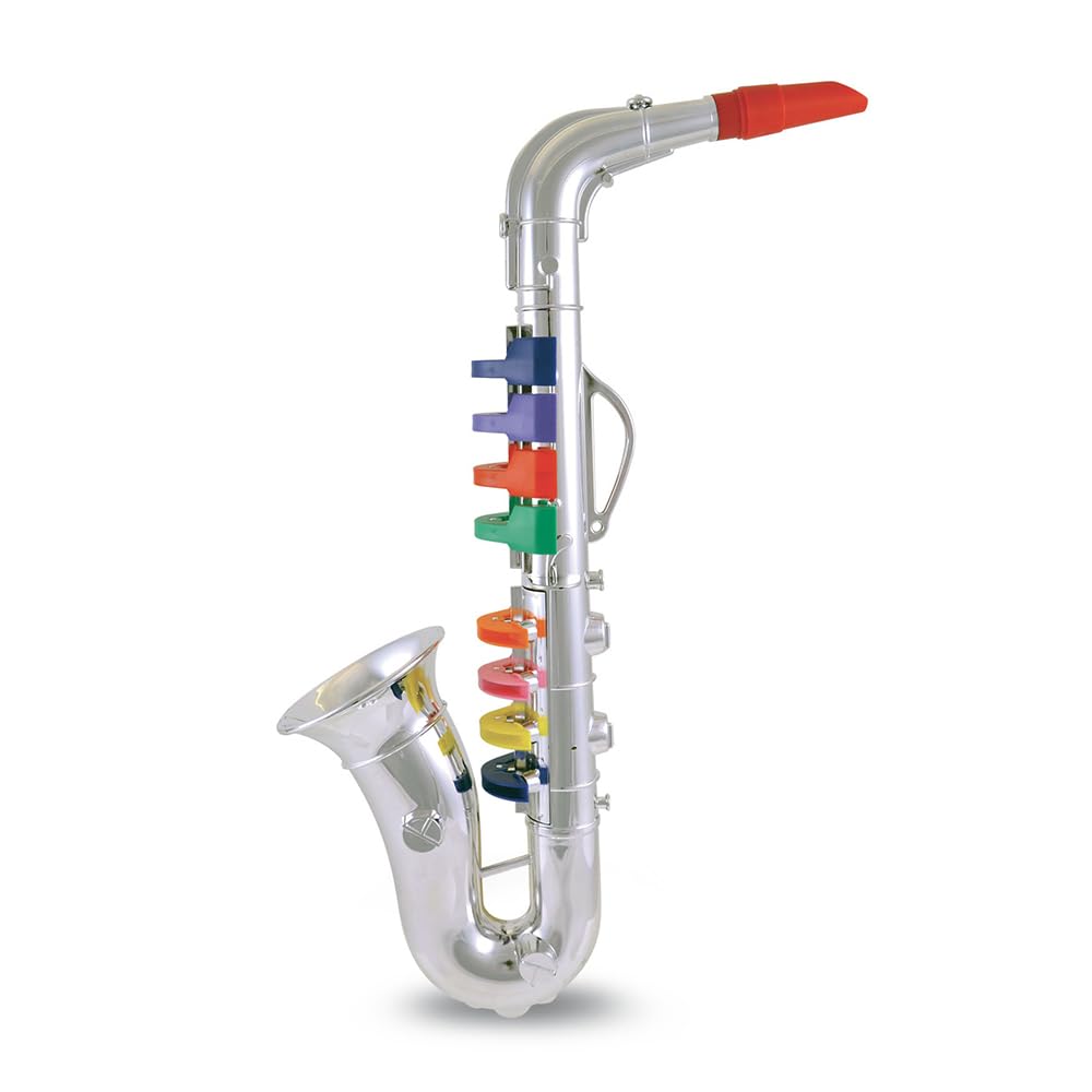 Bontempi 8-Note Saxophone with Colored Keys, 42 cm, Multi-Color 8