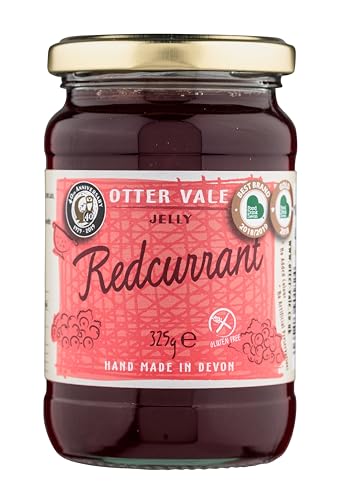 Otter Vale Redcurrant Jelly, Hand-Made in Devon, Gluten-Free, 300g Glass Jar (Pack of 3) 3
