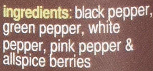 Gourmet Spice Company Rainbow Peppercorns 40 g - Blend of Black, White, Pink, Green Peppercorns & Allspice Berries