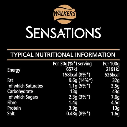 Walkers Sensations Thai Sweet Chilli Coated Sharing Peanuts 150g 6