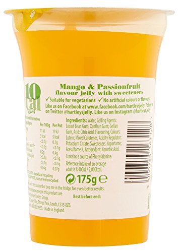 Hartleys Mango and Passion Fruit Flavour Jelly - 175g Pot | Less Than 10 Calories 2