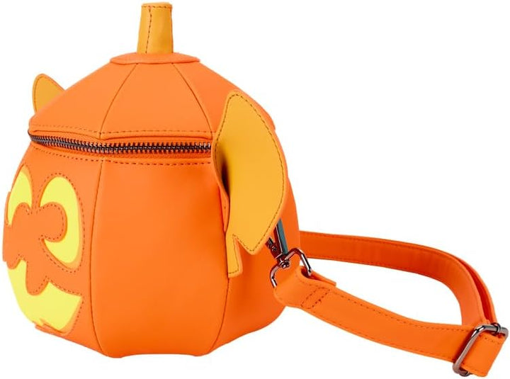 Loungefly Stitch Pumpkin Head Figural Glow Crossbody Bag (LF-WDTB3046)