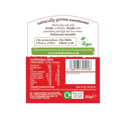 Sweet Freedom - Hazelnut Syrup 350g