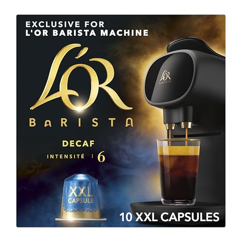 L'OR Barista Double Decaffeinato XXL Aluminium Coffee Capsules - Pack of 50 (5 x 10 Pods)