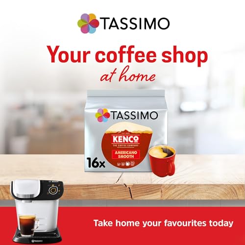 Tassimo Kenco Americano Smooth Coffee Pods (Pack of 16 T DISCs) - 5 Packs (80 Capsules Total)