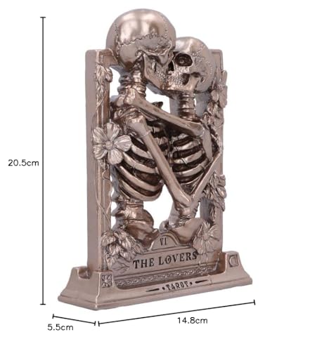 Nemesis Now The Lovers Skeleton Figurine - Gothic Bronze Resin Statue, 20.5cm