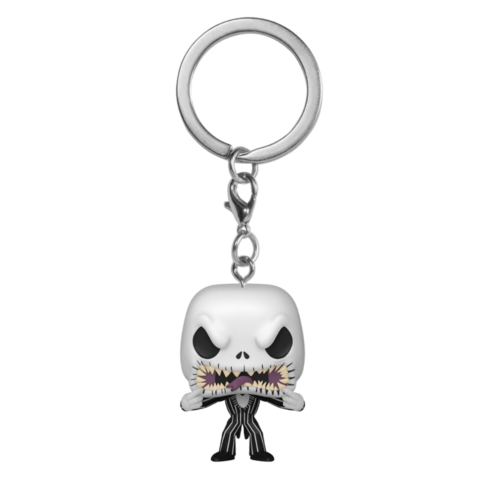 Funko POP! Keychain: Disney's The Nightmare Before Christmas - Jack Skellington (Scary Face) Vinyl Figure