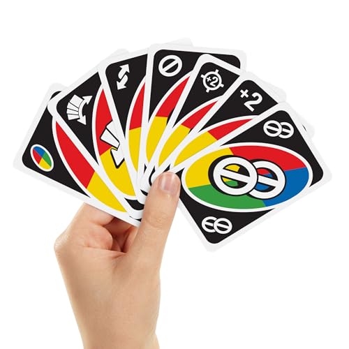 UNO All Wild Card-Spiel mit 112 Karten, Geschenk für Spieleabende für Kinder, Familien und Erwachsene f