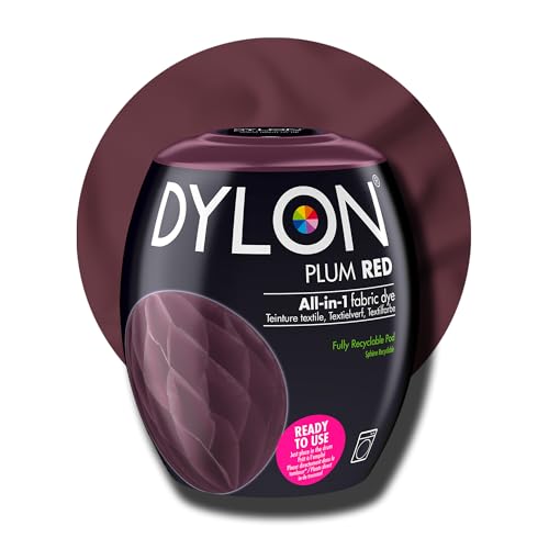 DYLON - Washing Machine Fabric Dye Pod for Clothes & Soft Furnishings 350g – Plum Red 14