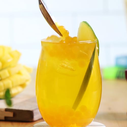 The TeaShed Mango Bubble Tea Syrup - 30ml Fruit Syrup for Homemade Boba Tea