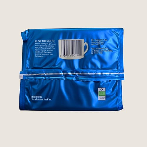 Thompson's Decaffeinated Black Tea Bags - 160 Pack (500g) 5