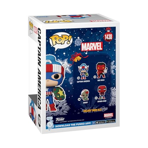 Funko Pop! Marvel Holiday - Captain America Vinyl Figure (80032)