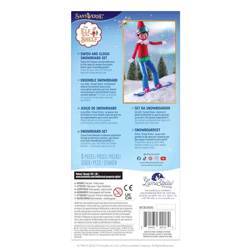 The Elf on the Shelf MagiFreez Swish and Sleigh Snowboard Set - Snowboard E 10