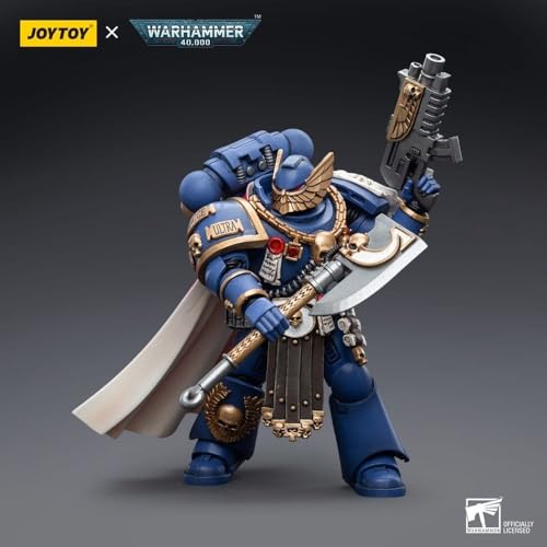 JoyToy Bloomage Tech - WH40K Ultramarines Honour Guard 1/18 Scale Figure - Highly Detailed Collectible for Ages 15+