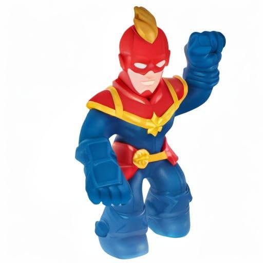 Heroes of Goo Jit Zu Captain Marvel Squishy Toy - Ages 4+ Blue (41487)