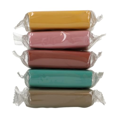 FunCakes Sugar Paste Multipack Earth Colour Palette - 5 x 100g Vanilla Fondant for Cake Decorating