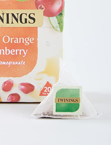 Twinings Blood Orange Cranberry Pomegranate Fruit Tea 80 Tea Bags Caffeine Free