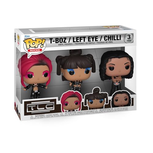 Funko Pop! Rocks TLC - Lisa "Left Eye" Lopes Vinyl Figure 3-Pack (79709)