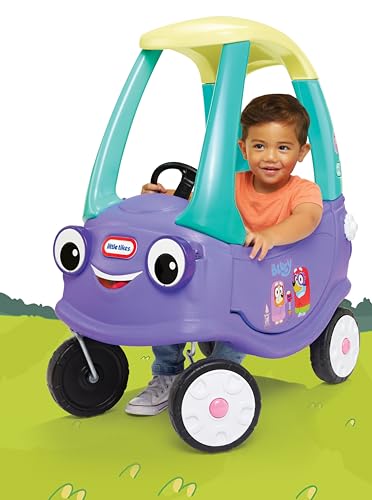 little tikes Bluey Grannies Car Coupe with 2 Accessories | Ages 3-5 | Foot-to-Floor Ride-On 11