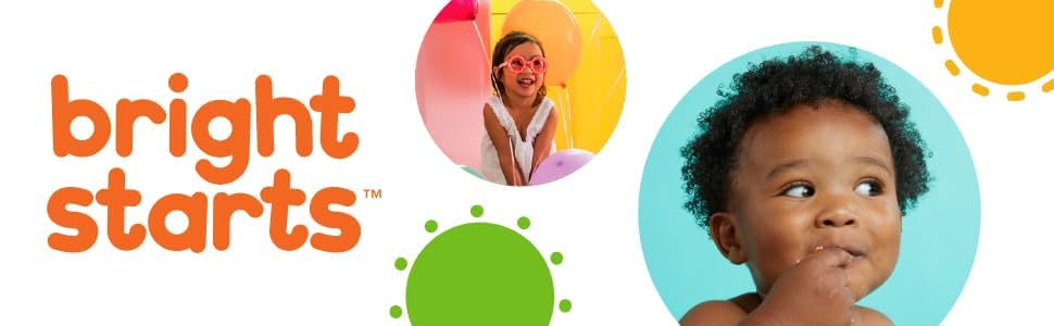 Bright Starts Oball Easy Grasp Classic Ball - BPA-Free Infant Toy for Newborns, 4-Inch Multi-Color