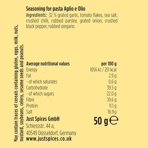 Just Spices - Aglio e Olio Seasoning 50g
