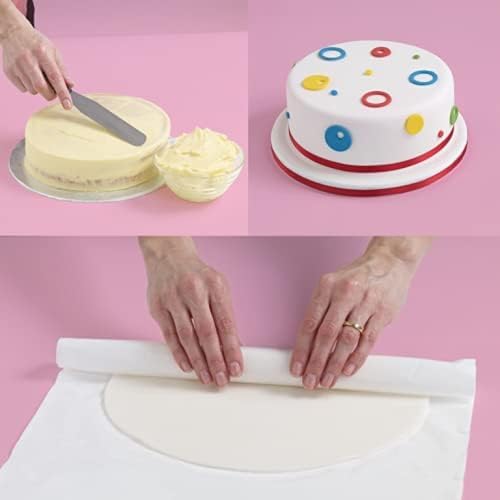 Renshaw Ready Rolled Fabulous Fondant Icing Disc - White, 450 g for 8' Cake 4